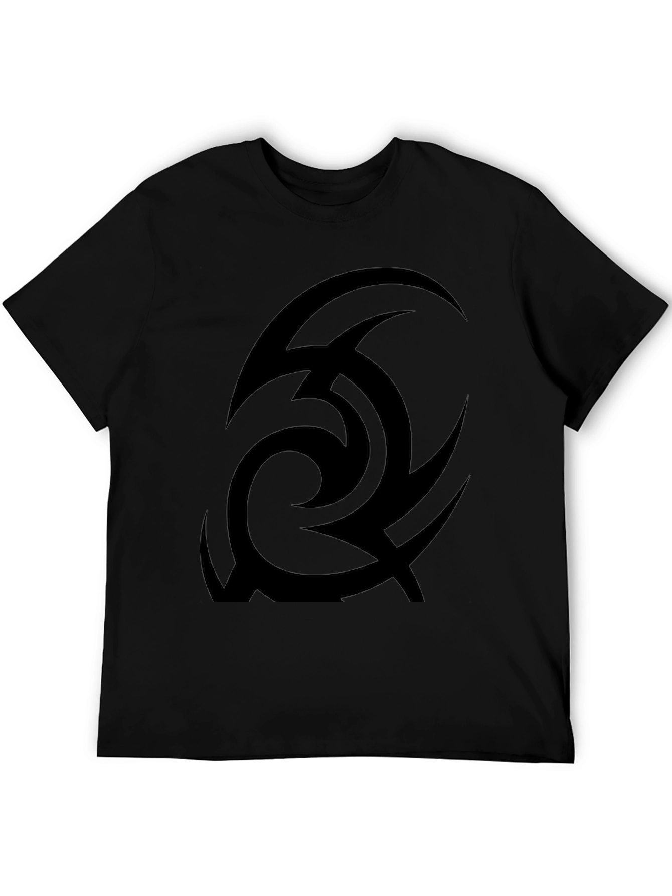 Tribal Design Black T-Shirt