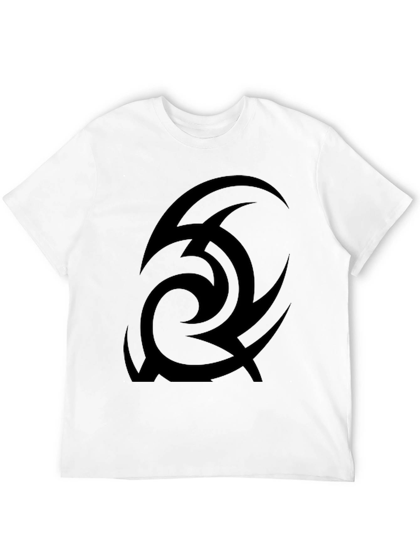 Tribal Design Black T-Shirt
