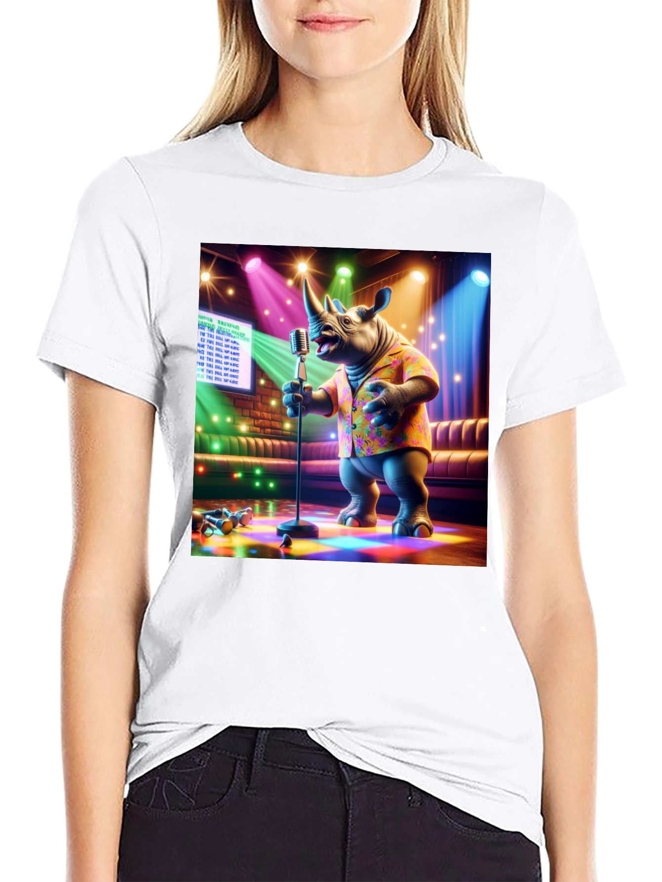 Singing Rhino Graphic Tee