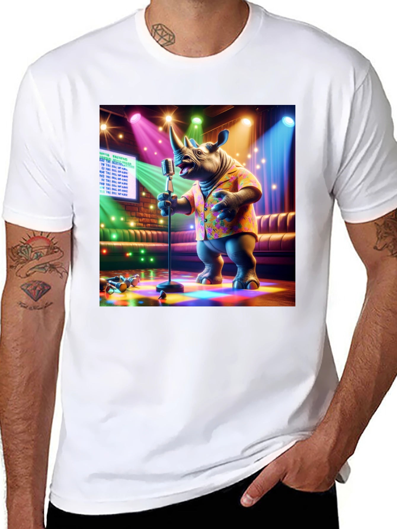Singing Rhino Graphic Tee