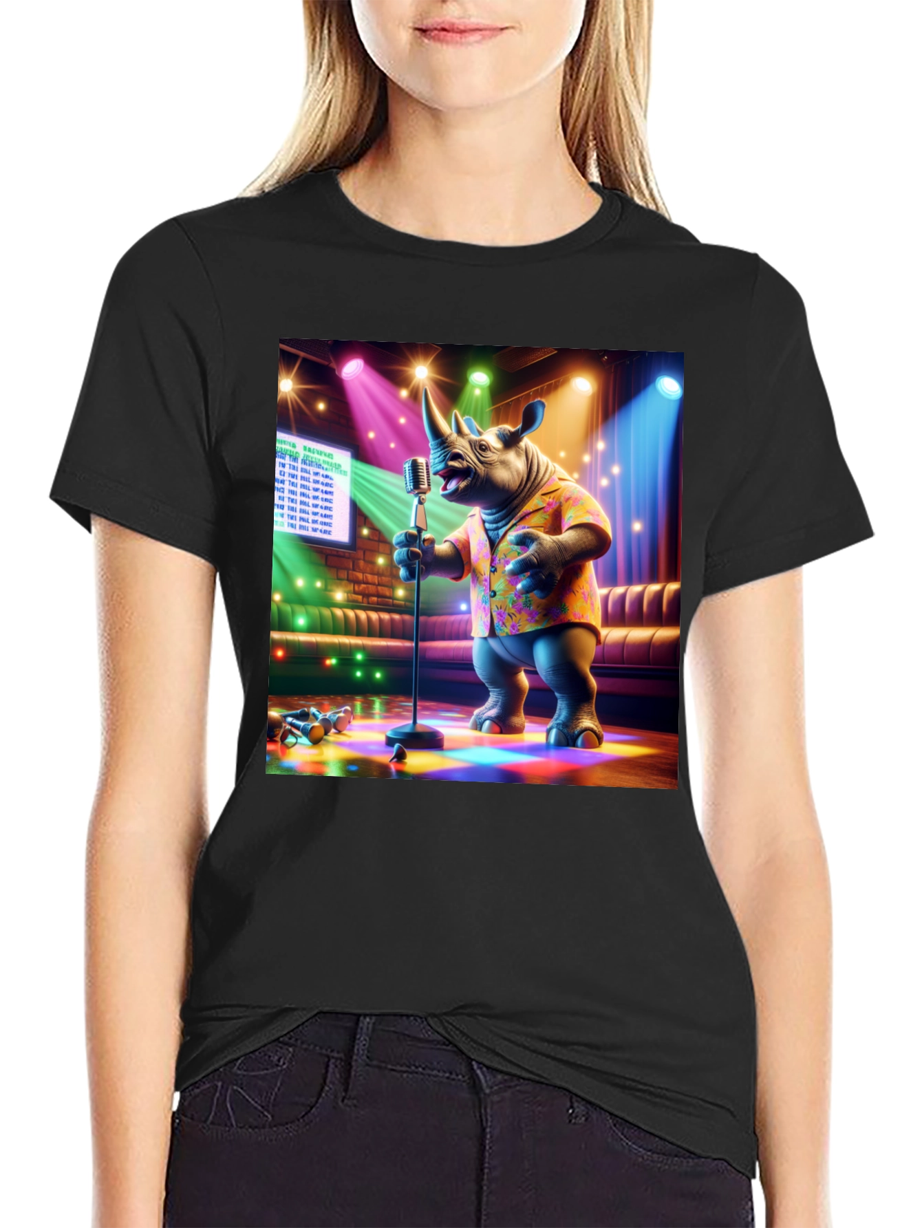 Singing Rhino Graphic Tee