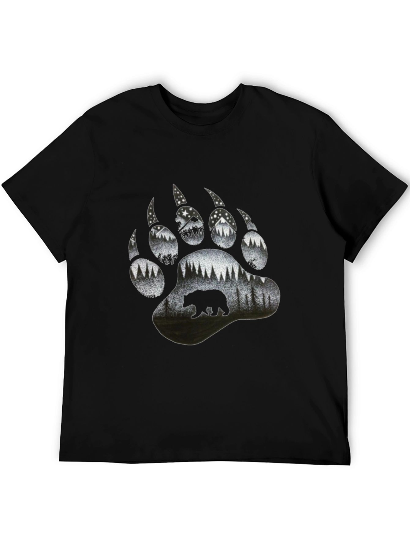 Bear Paw Print Nature T-Shirt