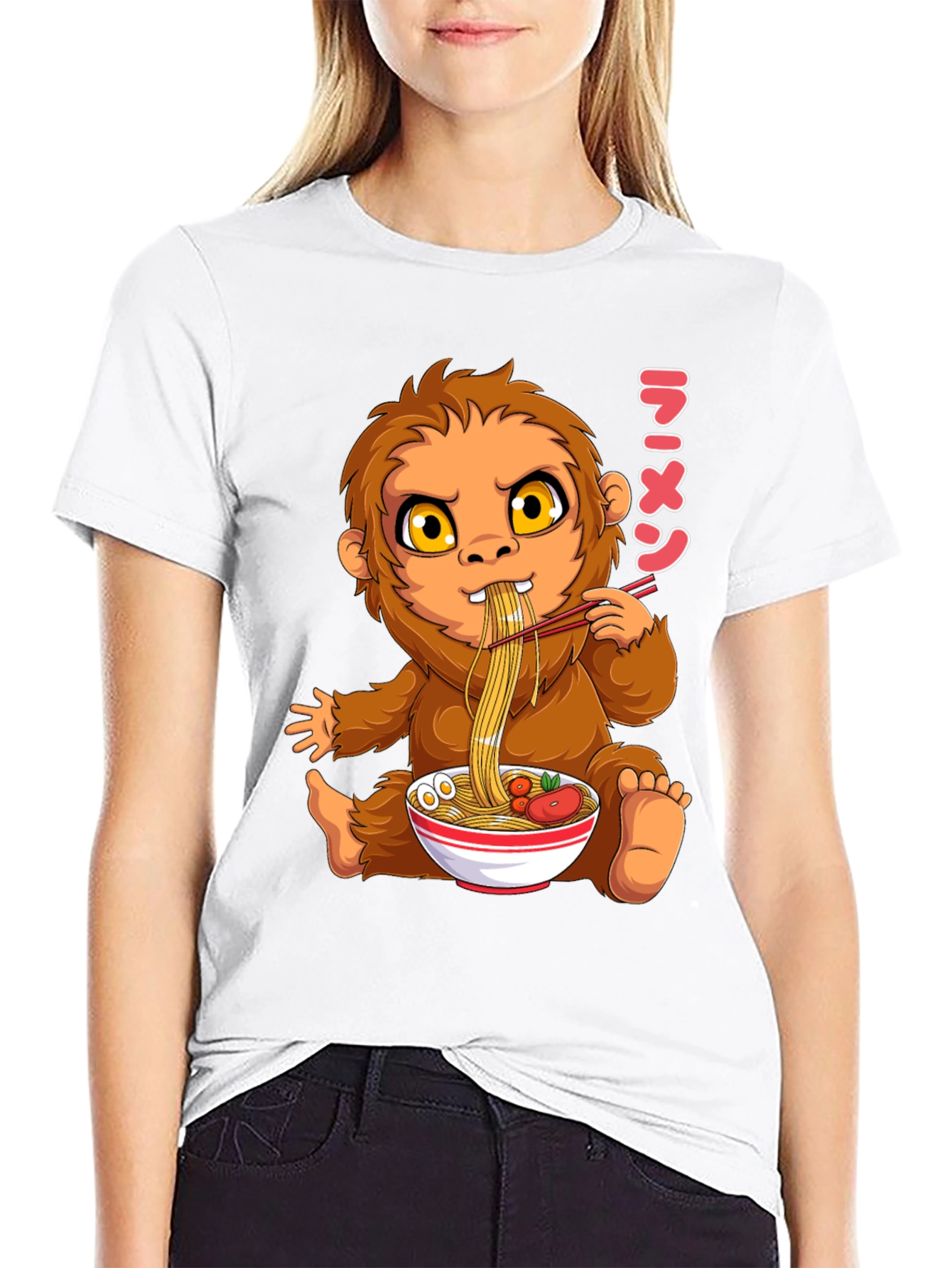 Ramen Loving Sasquatch T-Shirt