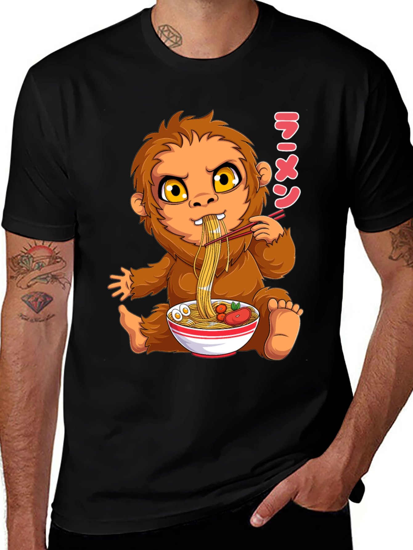 Ramen Loving Sasquatch T-Shirt