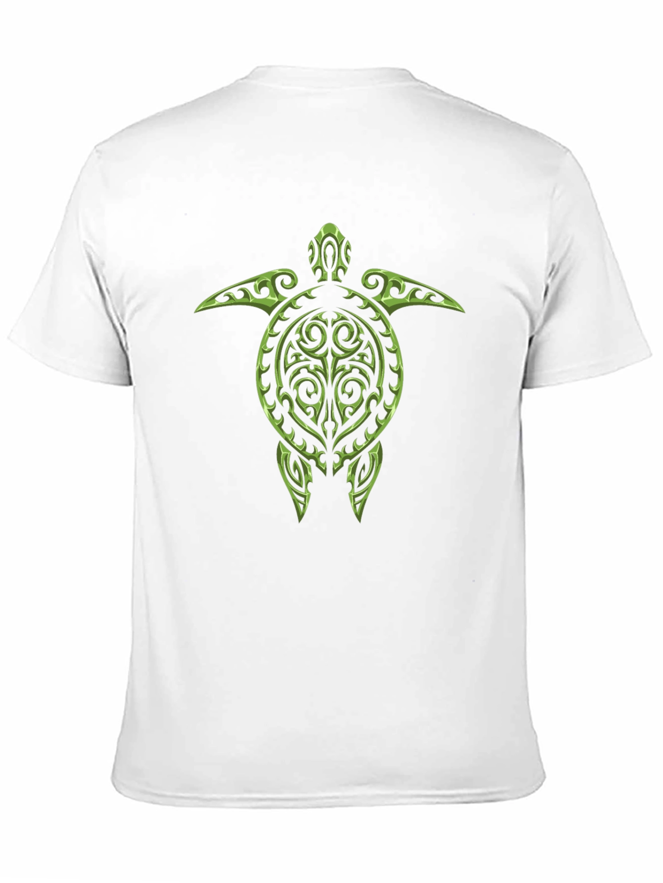 Tribal Turtle Graphic Tee - Black Cotton T-Shirt
