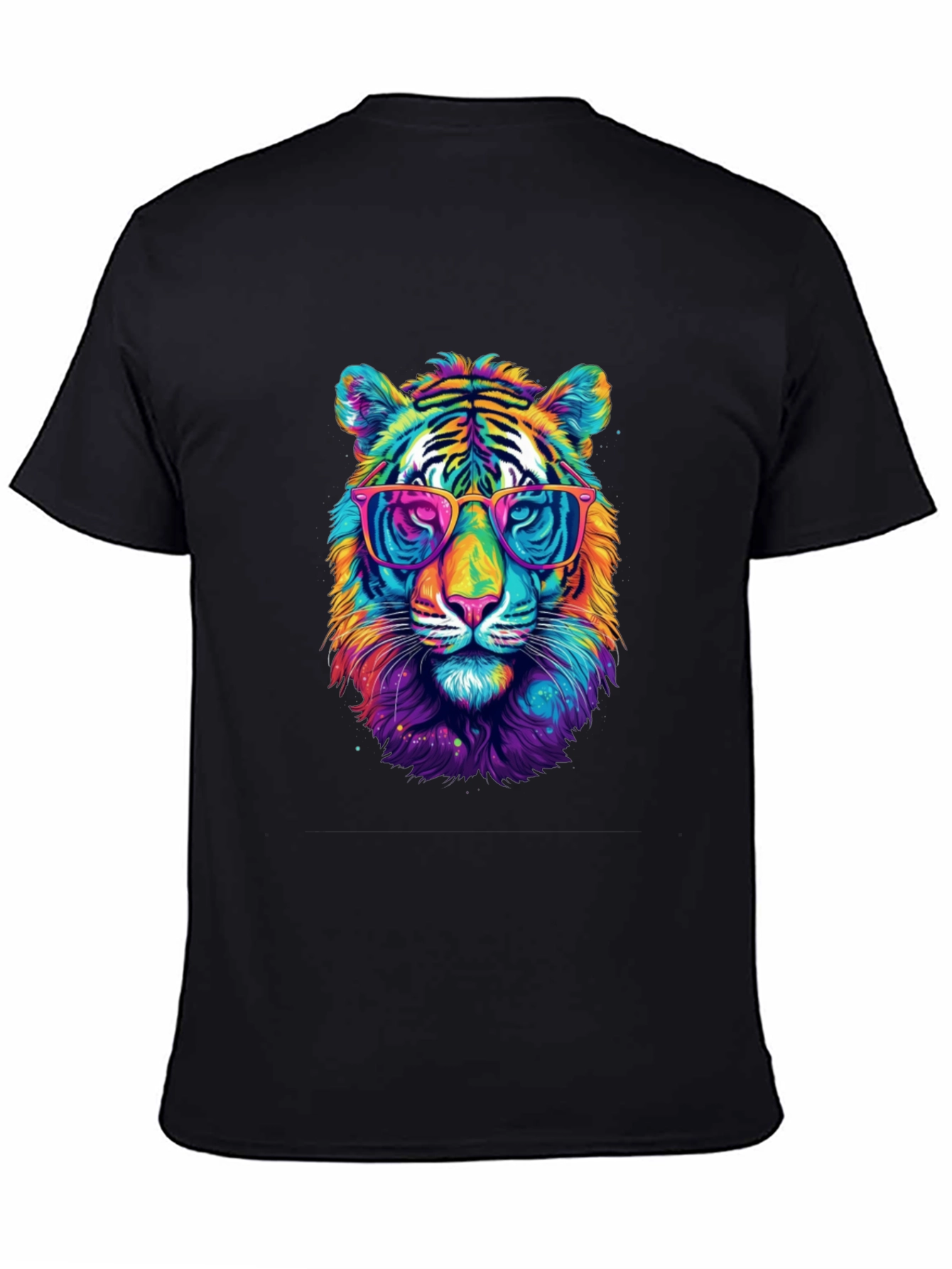 Vibrant Tiger Graphic Tee - Cool Animal Print Shirt