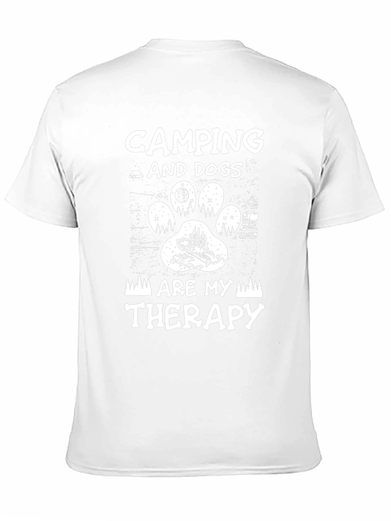 Camping and Dogs Therapy T-Shirt