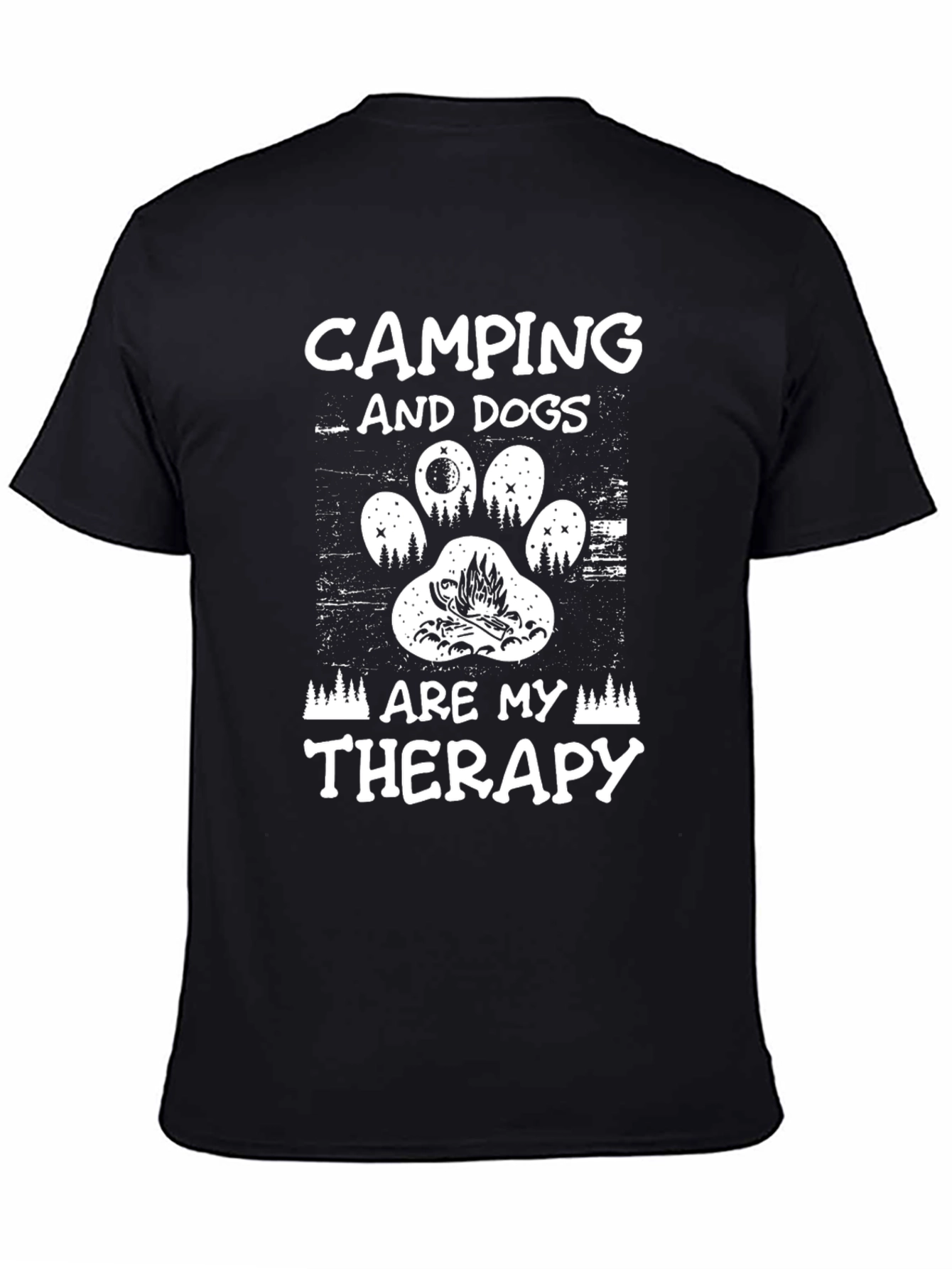 Camping and Dogs Therapy T-Shirt