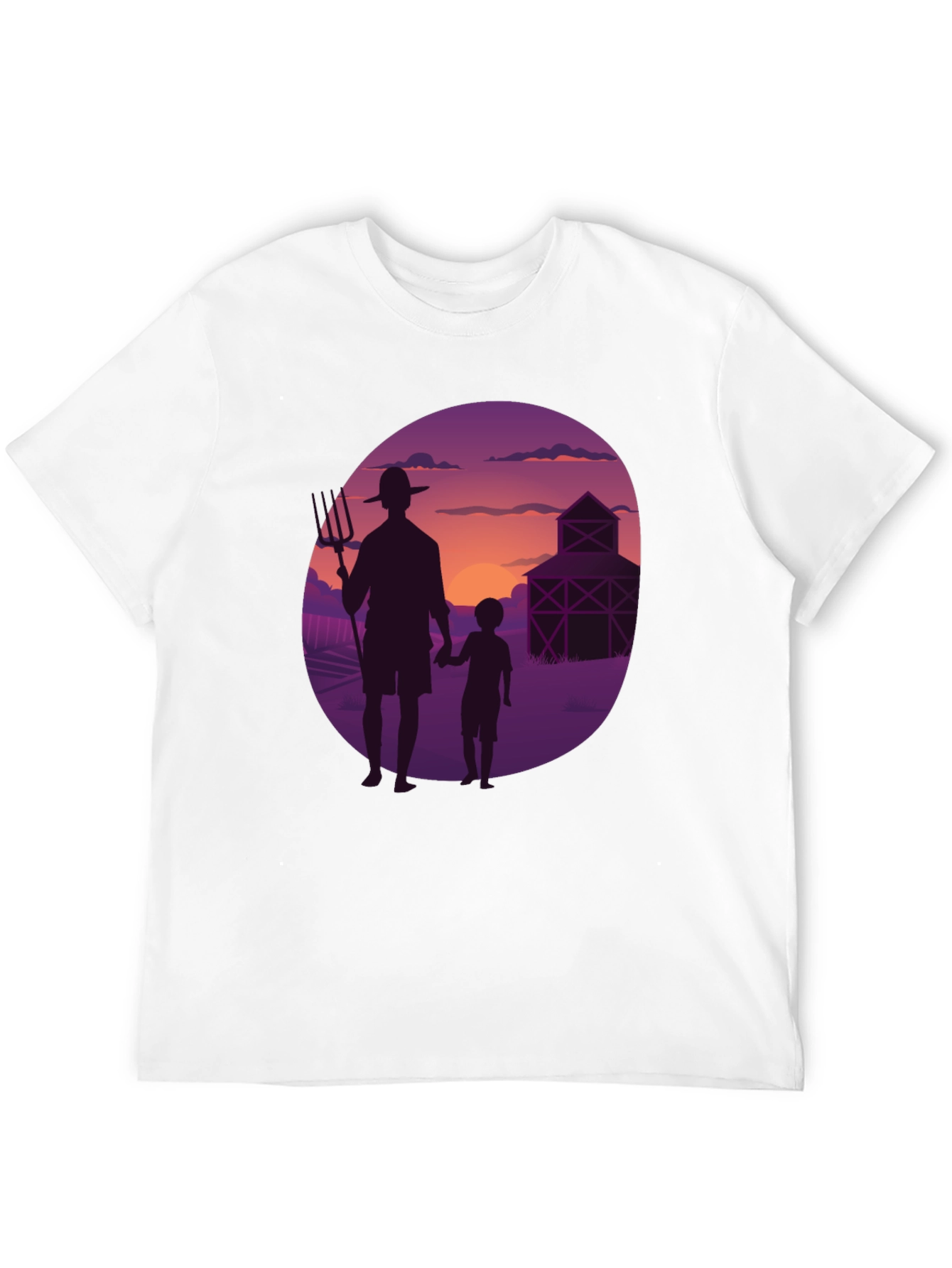 Farmer & Son Graphic Tee - Sunset Silhouette