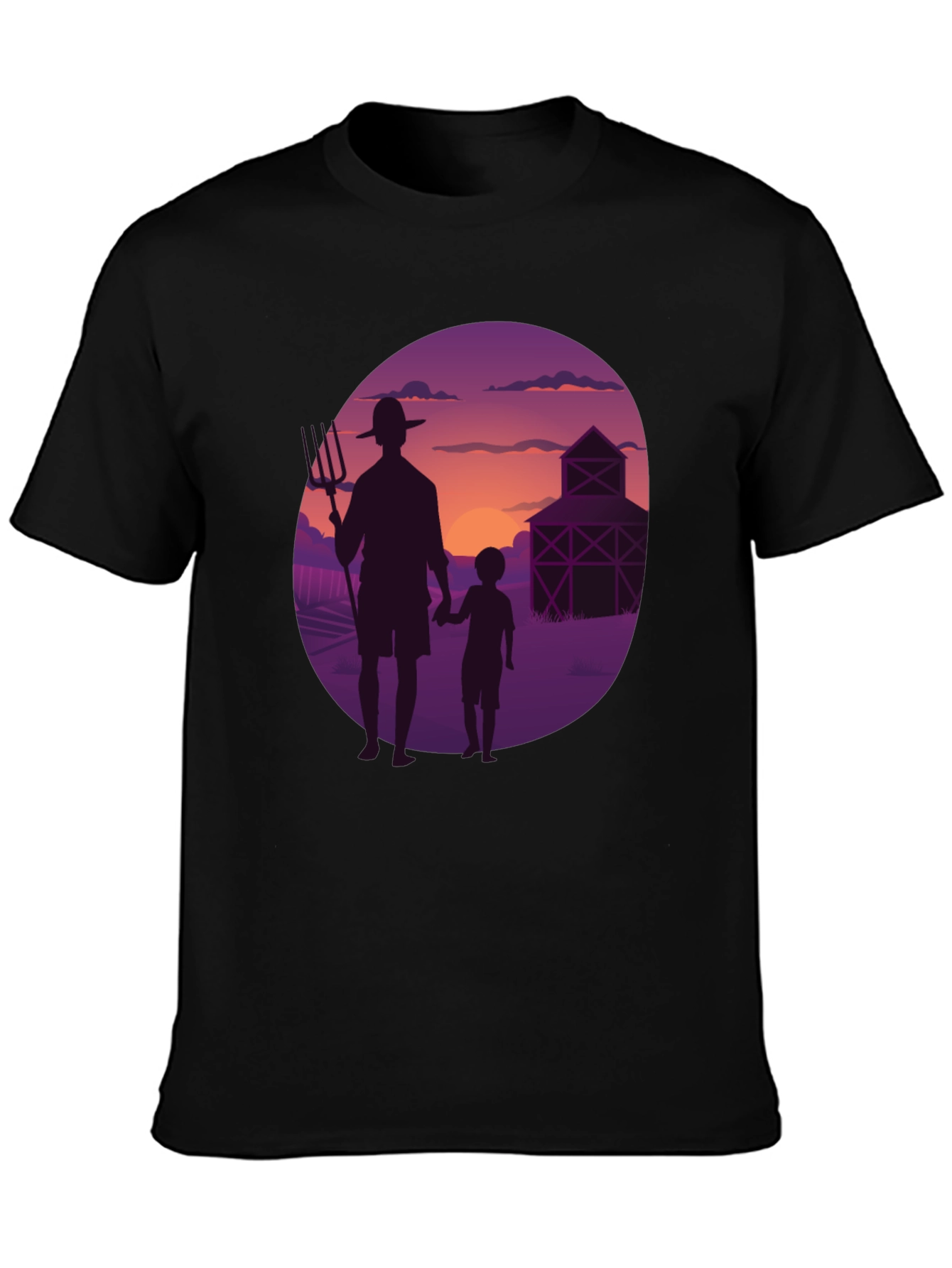 Farmer & Son Graphic Tee - Sunset Silhouette