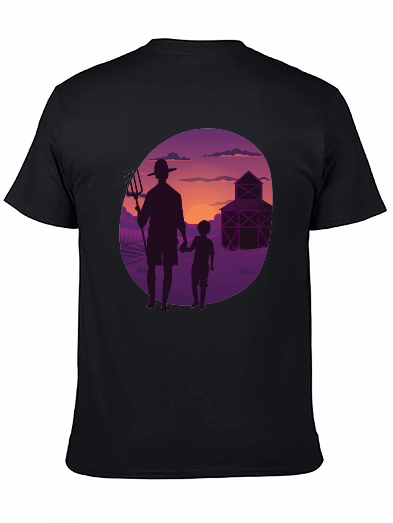 Farmer & Son Graphic Tee - Sunset Silhouette