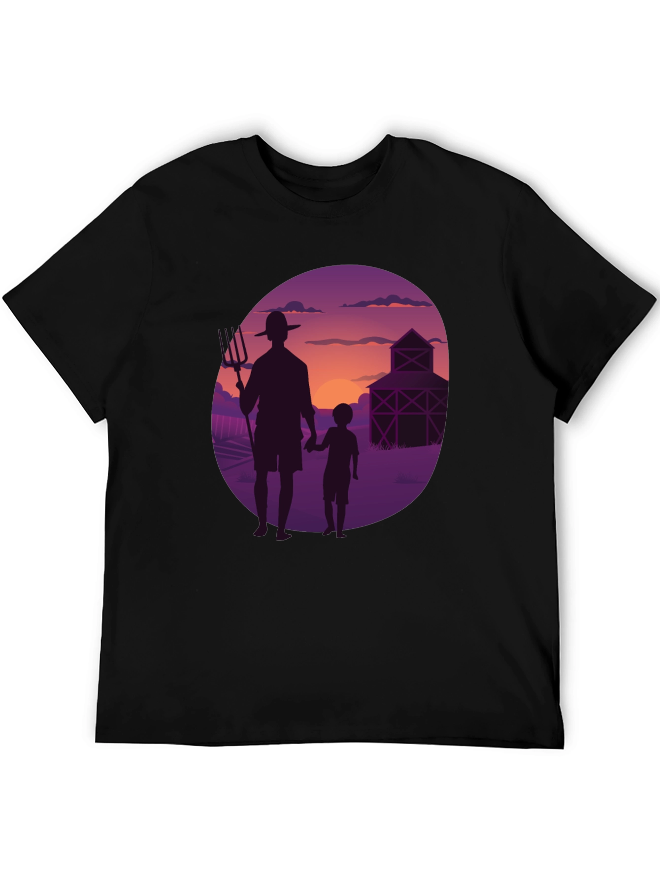 Farmer & Son Graphic Tee - Sunset Silhouette