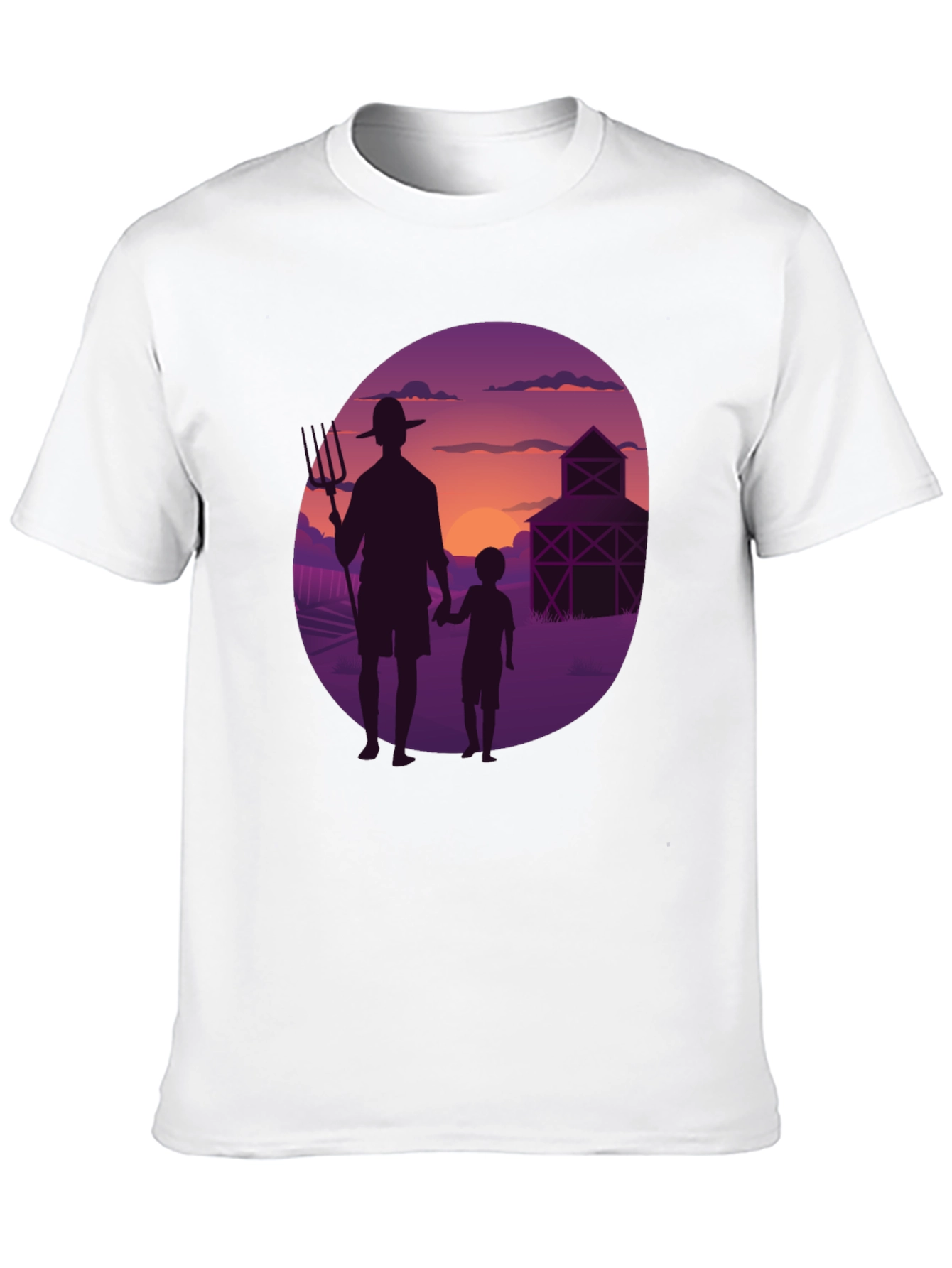 Farmer & Son Graphic Tee - Sunset Silhouette