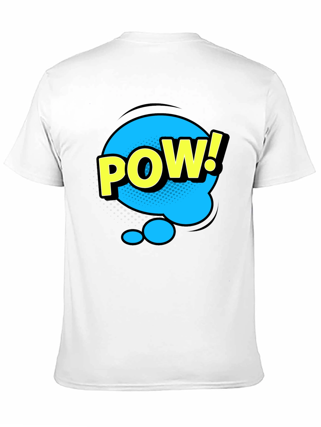 Pow! Graphic Print T-Shirt - Black Comic Style Tee
