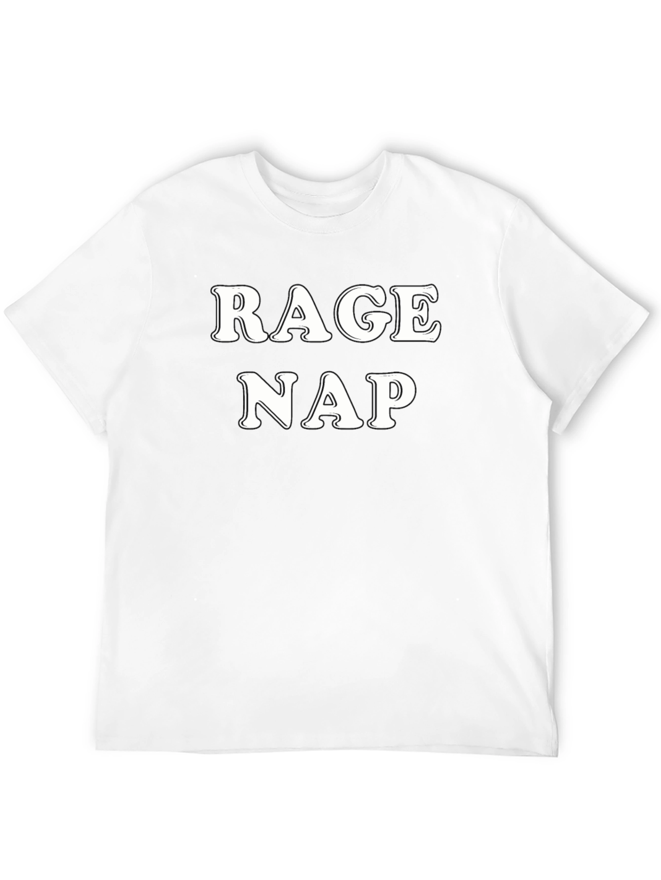 Rage Nap Graphic T-Shirt - Black Casual Tee