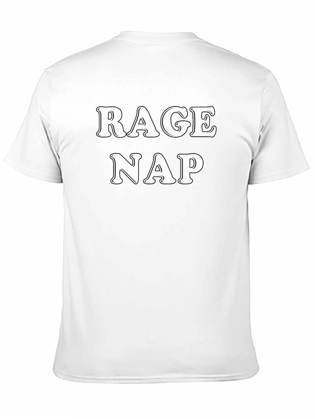 Rage Nap Graphic T-Shirt - Black Casual Tee