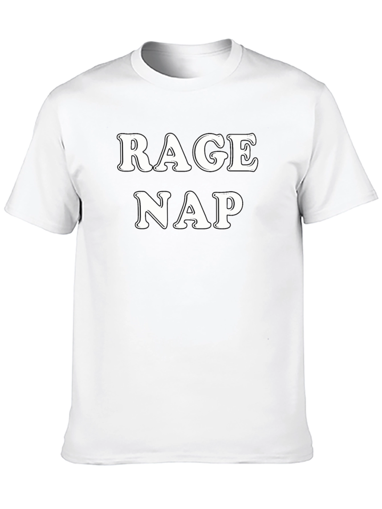 Rage Nap Graphic T-Shirt - Black Casual Tee