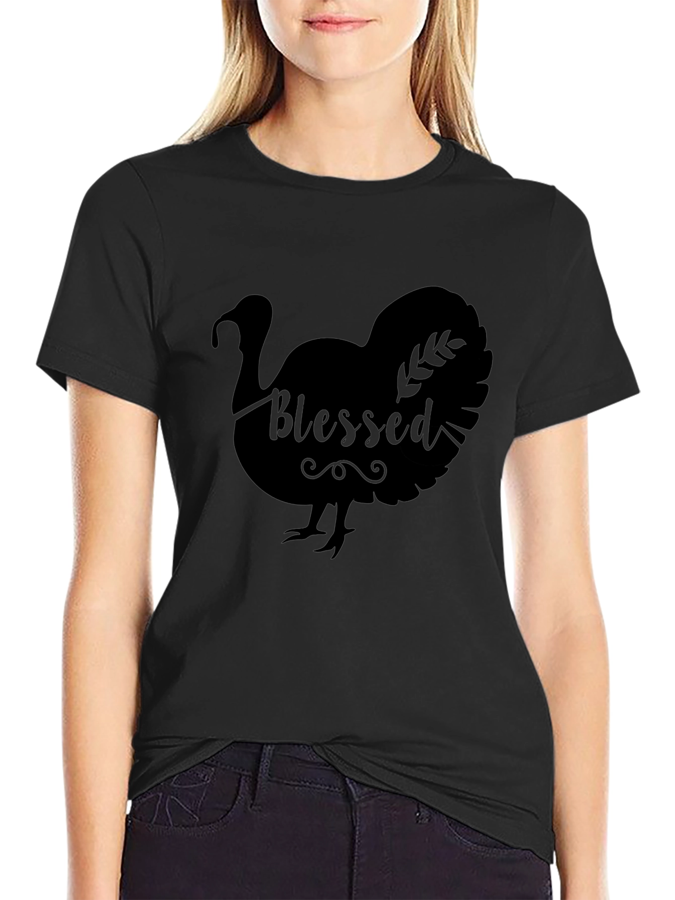 Blessed Turkey Graphic Tee - Thanksgiving Shirt