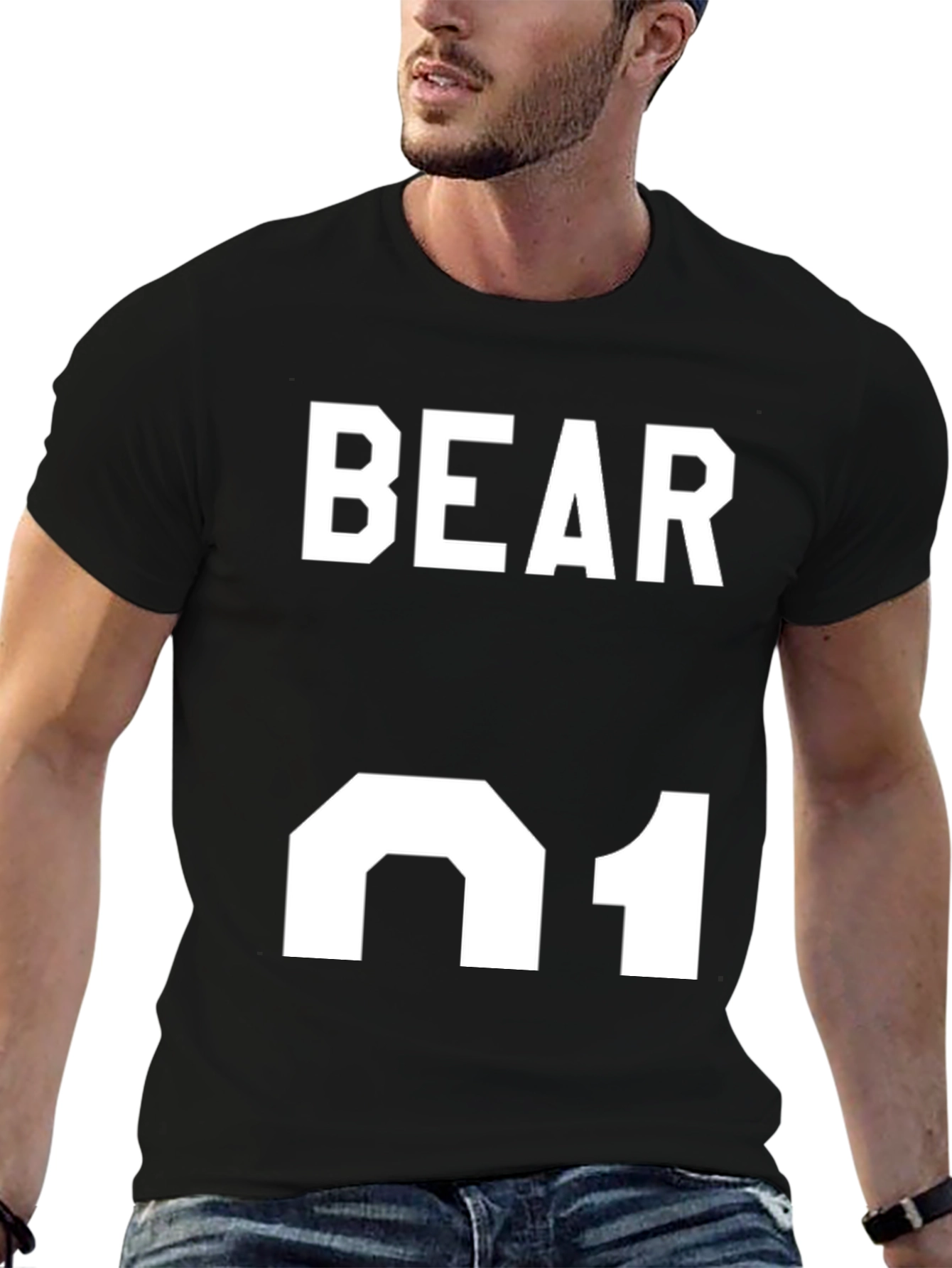Bear 01 Graphic T-Shirt - Black