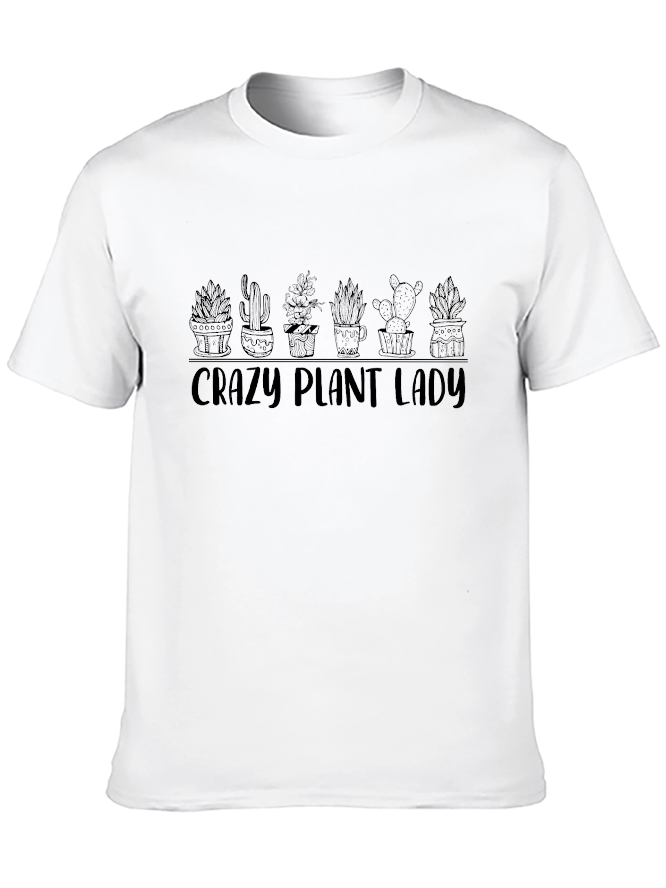 Crazy Plant Lady T-Shirt - Succulent Design