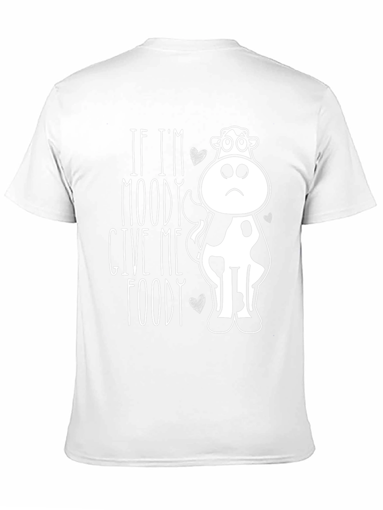Moody Cow Graphic Tee -  Funny Foodie T-Shirt