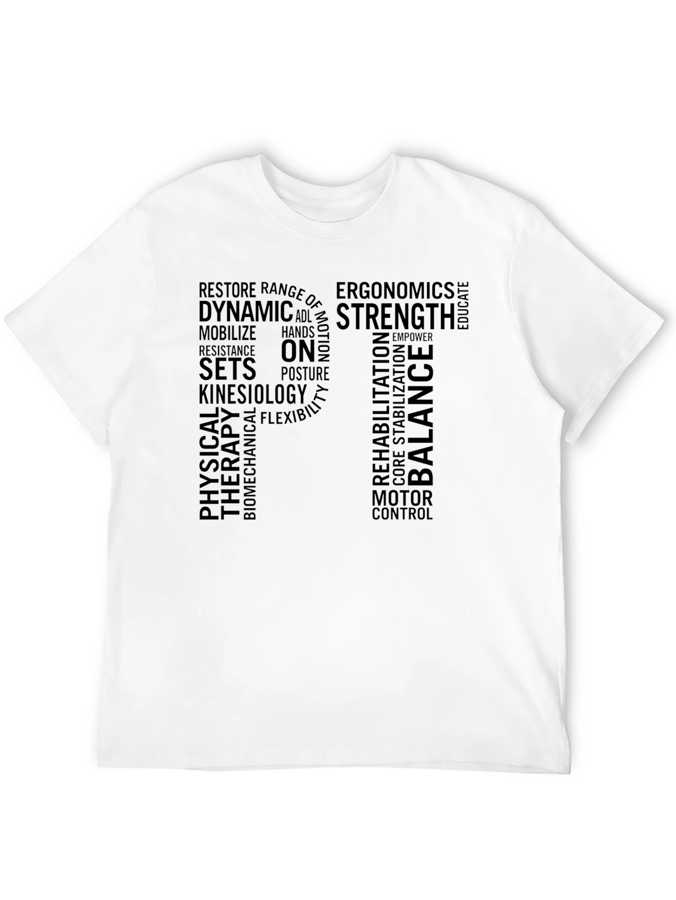 Physical Therapy Word Art T-Shirt