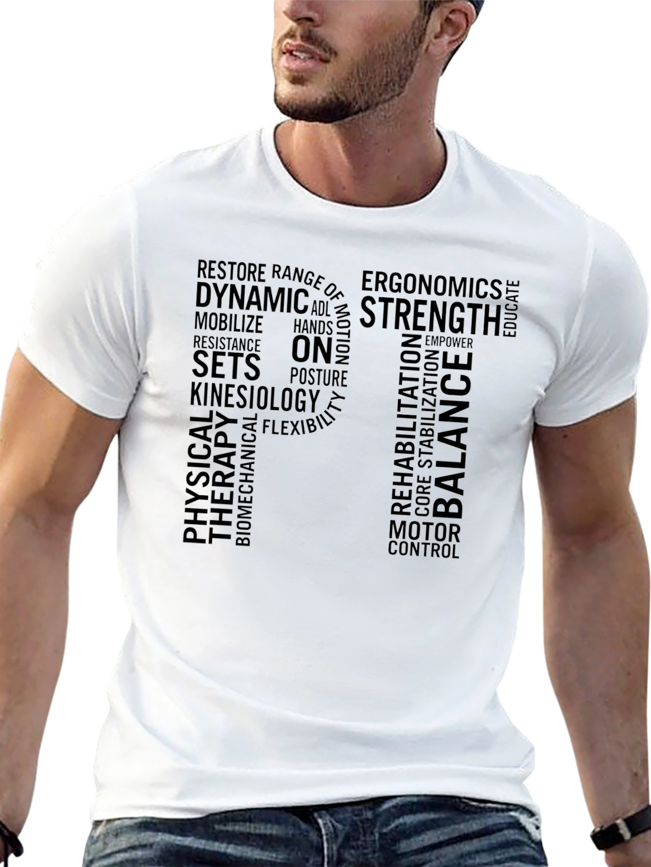 Physical Therapy Word Art T-Shirt