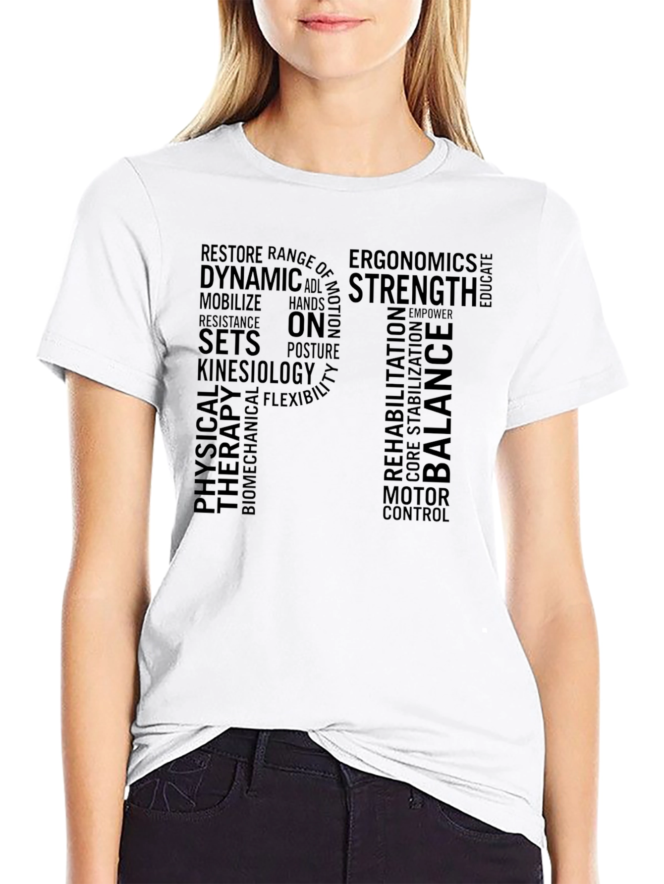 Physical Therapy Word Art T-Shirt
