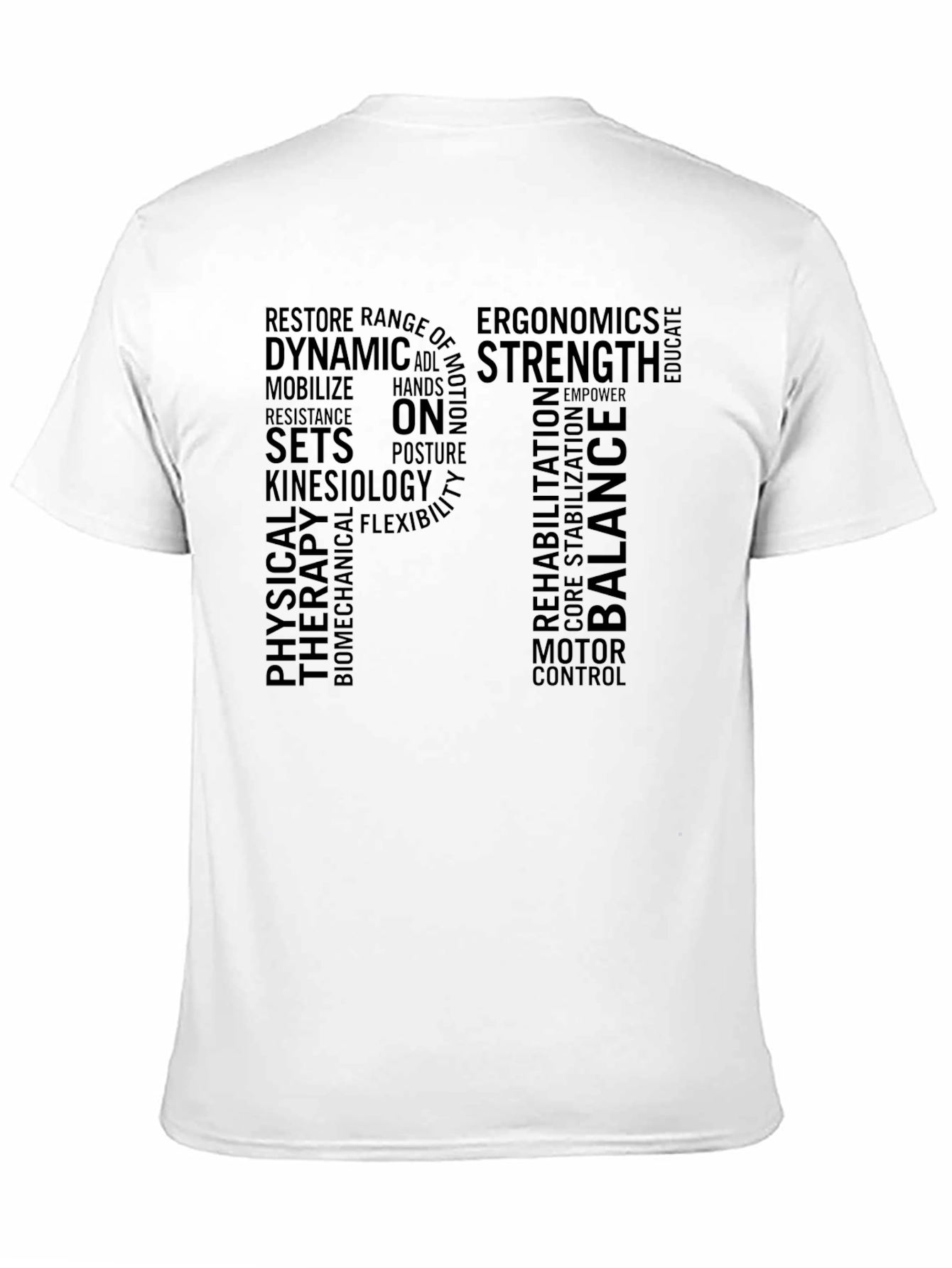 Physical Therapy Word Art T-Shirt