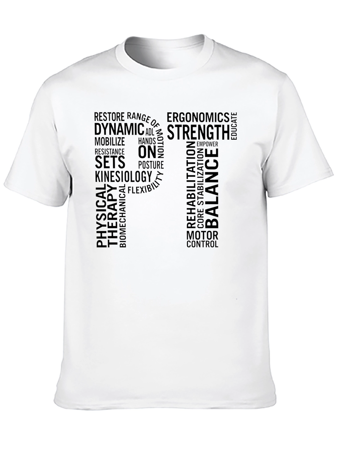 Physical Therapy Word Art T-Shirt