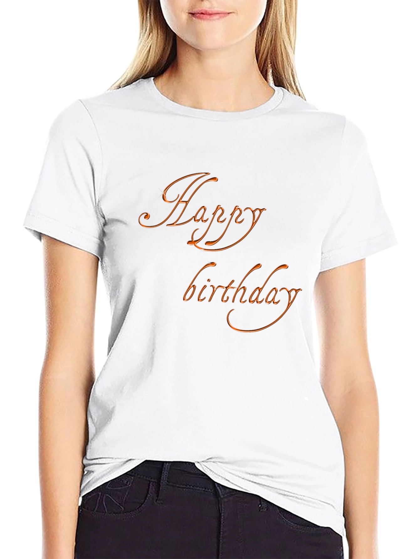 Happy Birthday Graphic Tee - Black