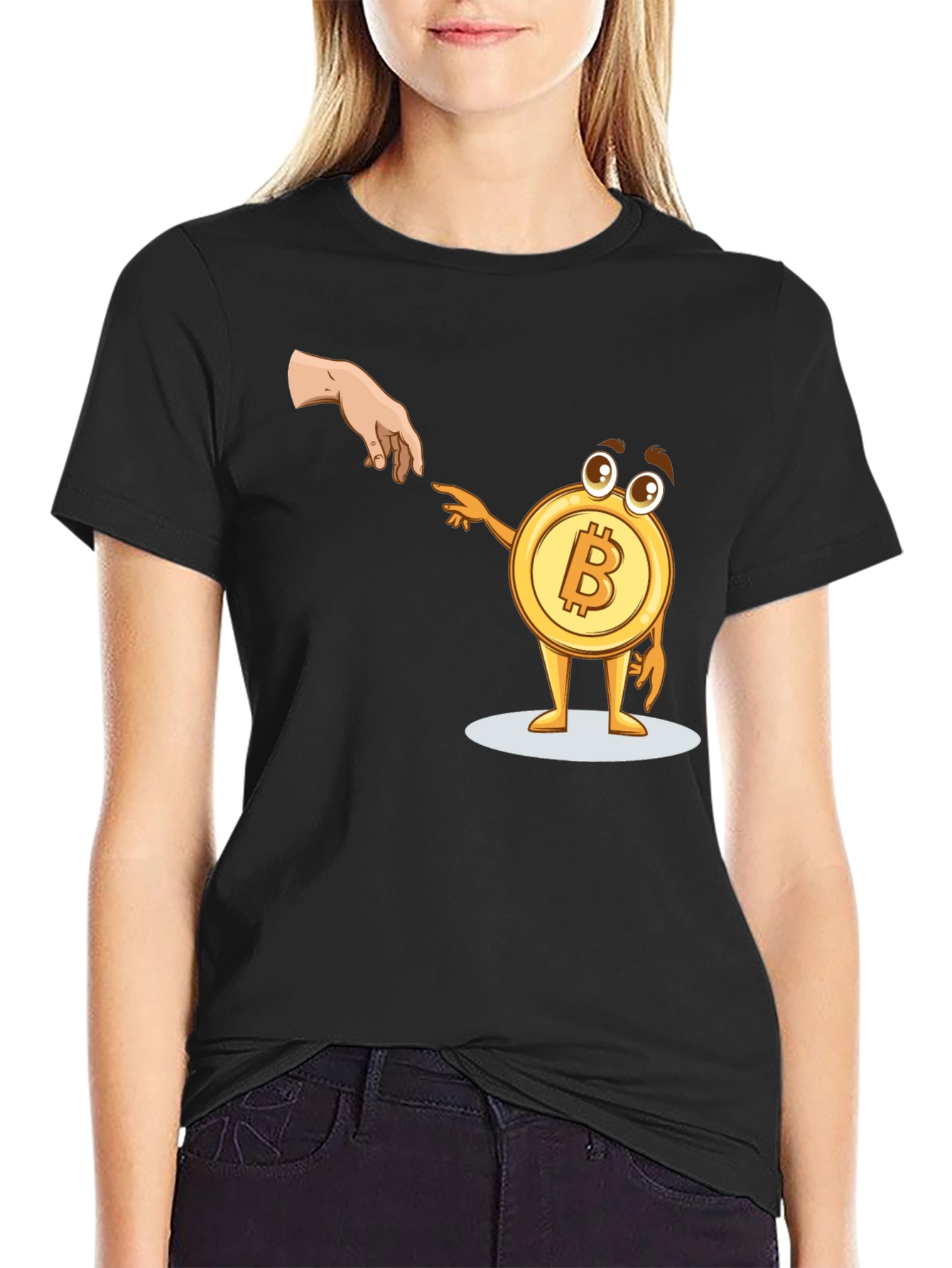 Bitcoin Creation T-Shirt Funny Crypto Tee