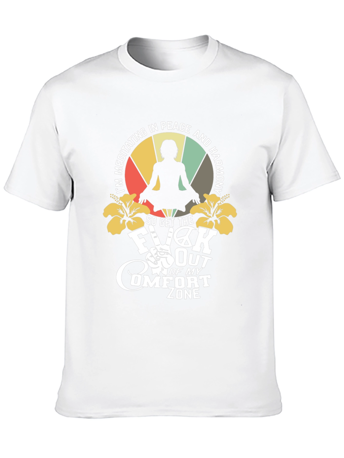 Meditating Peace Harmony Graphic T-Shirt