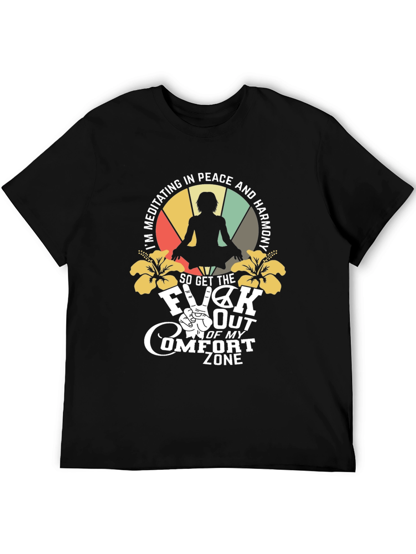 Meditating Peace Harmony Graphic T-Shirt