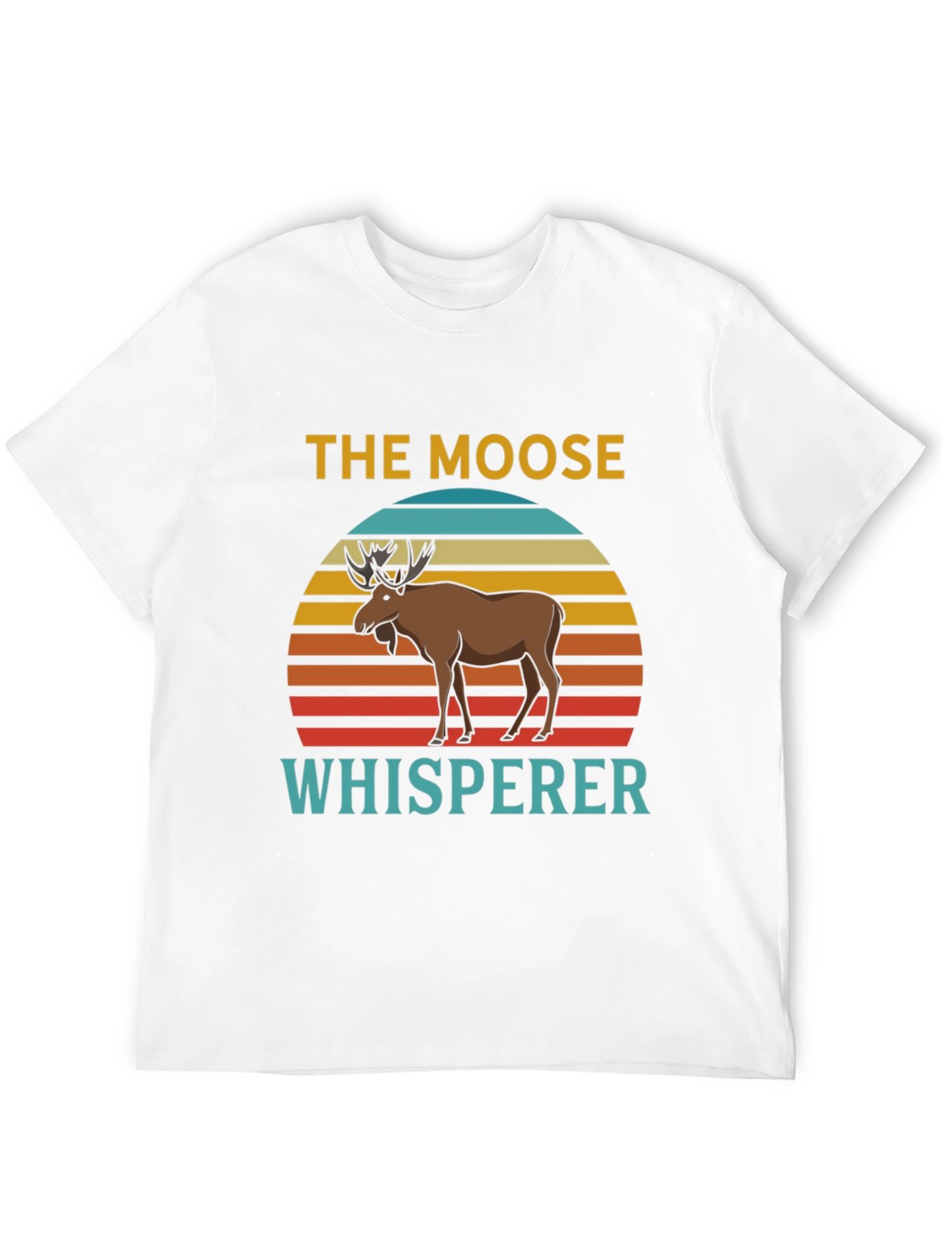 Moose Whisperer Graphic Tee - Retro Style
