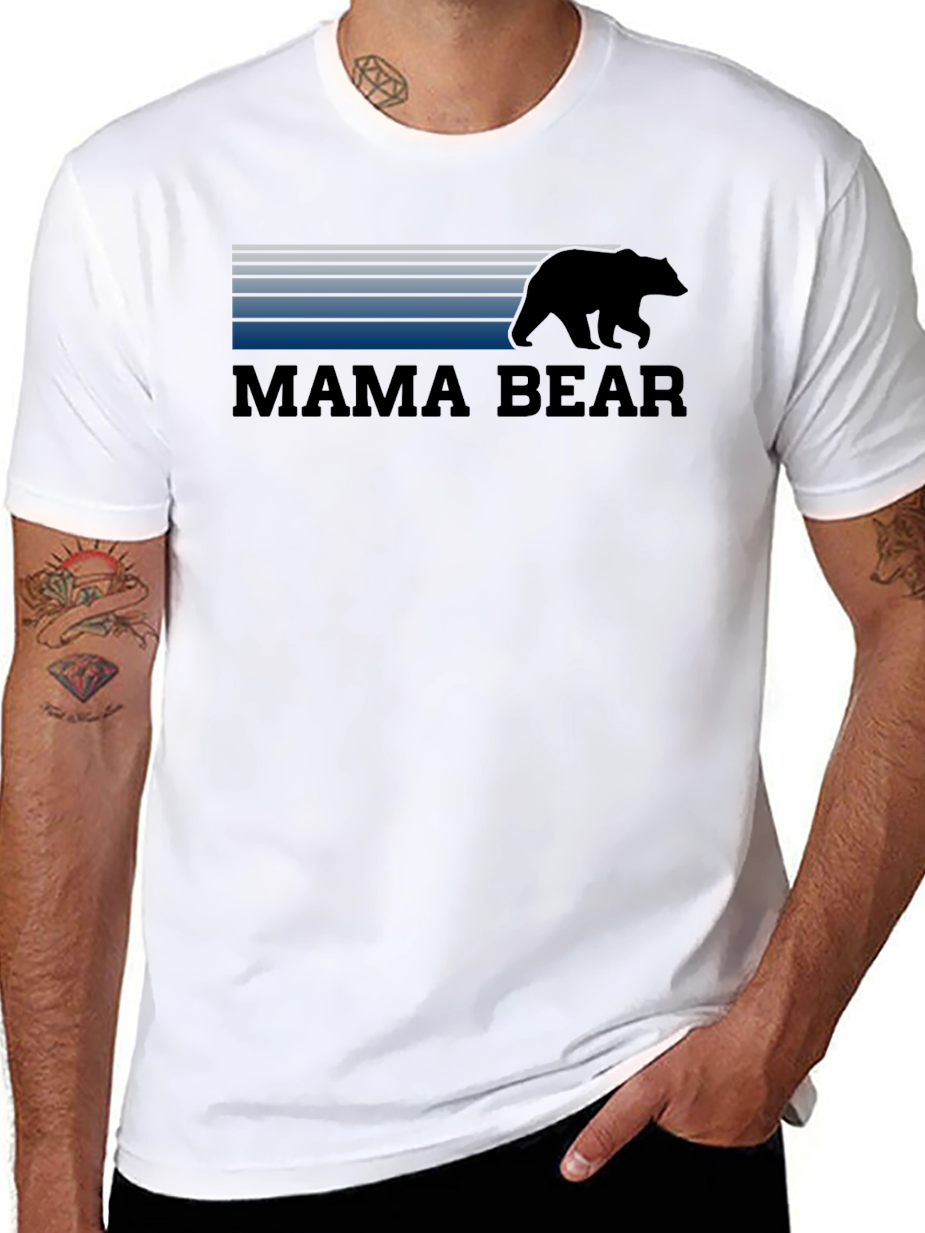 Mama Bear T-Shirt - Retro Style