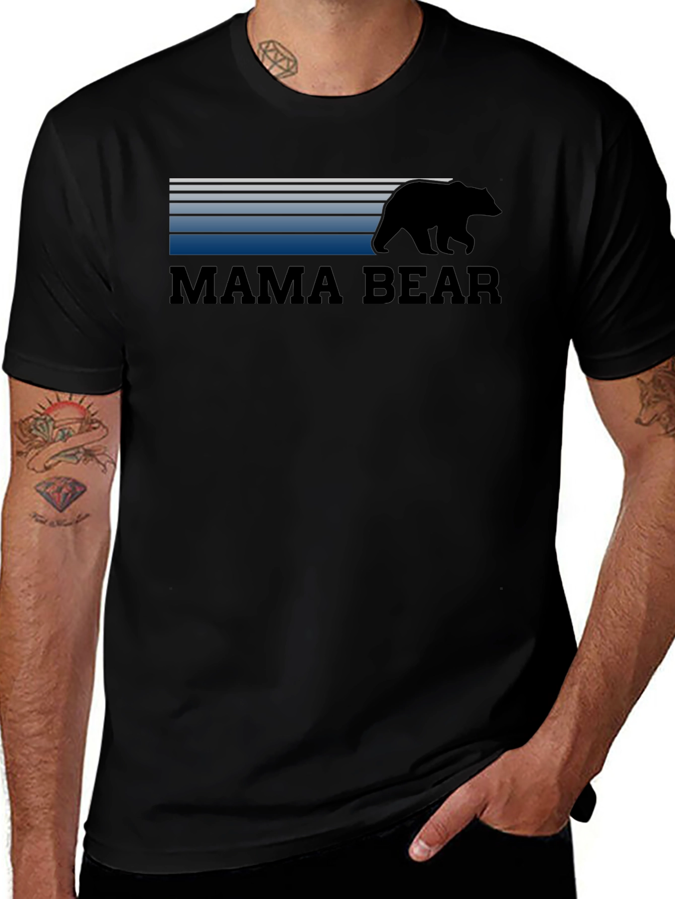 Mama Bear T-Shirt - Retro Style