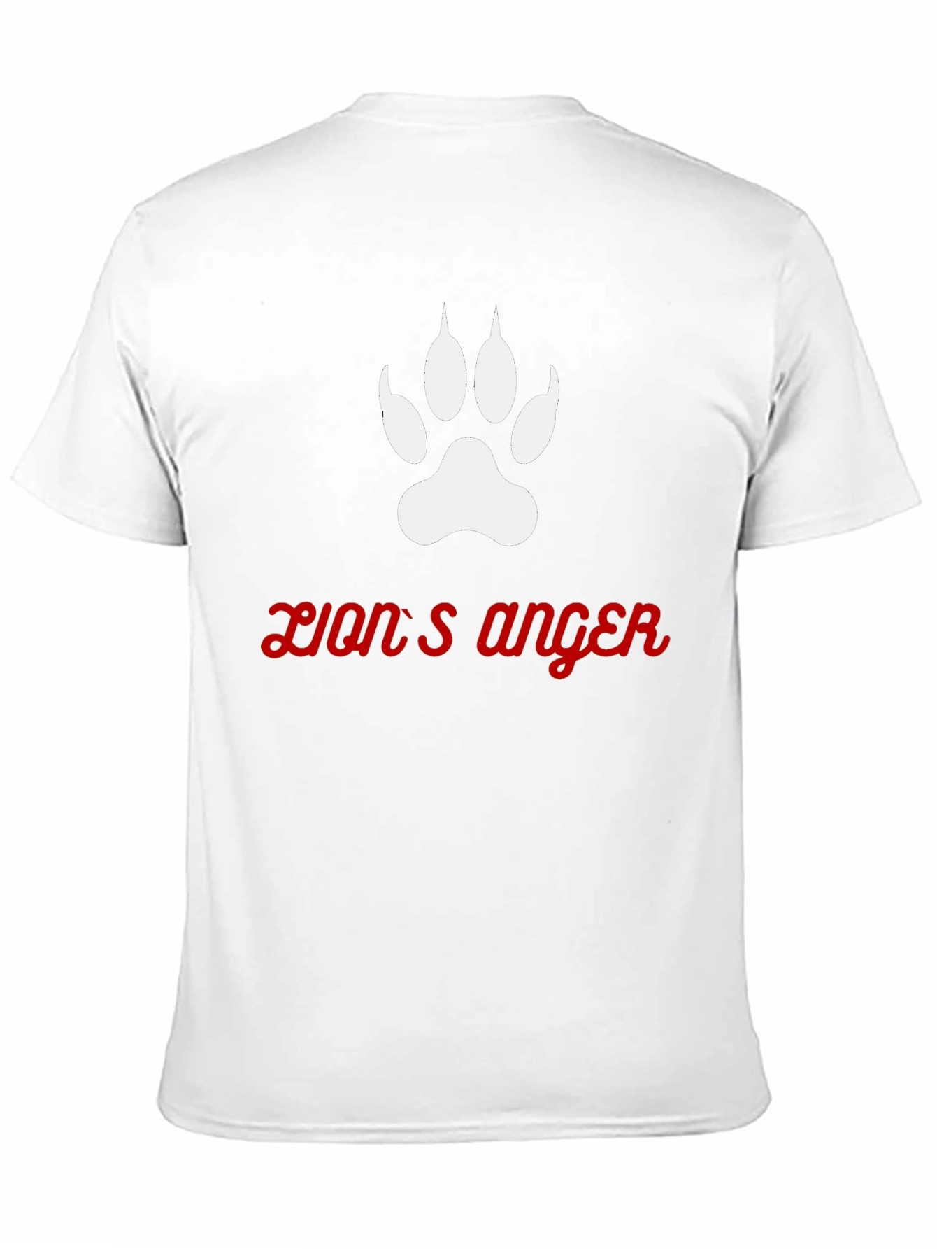 Lions Anger Graphic Tee - Black Cotton Blend