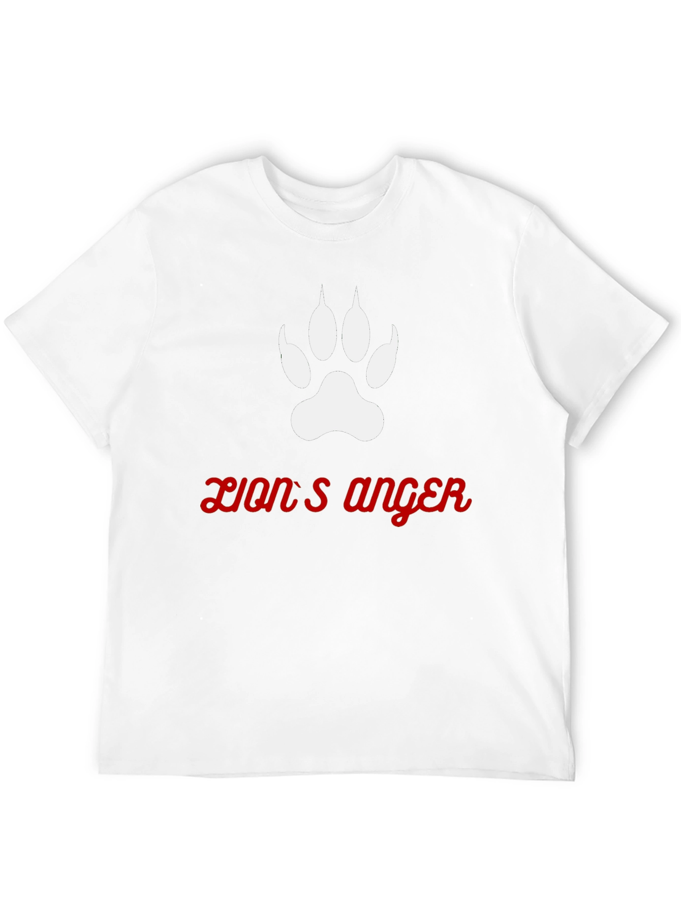 Lions Anger Graphic Tee - Black Cotton Blend