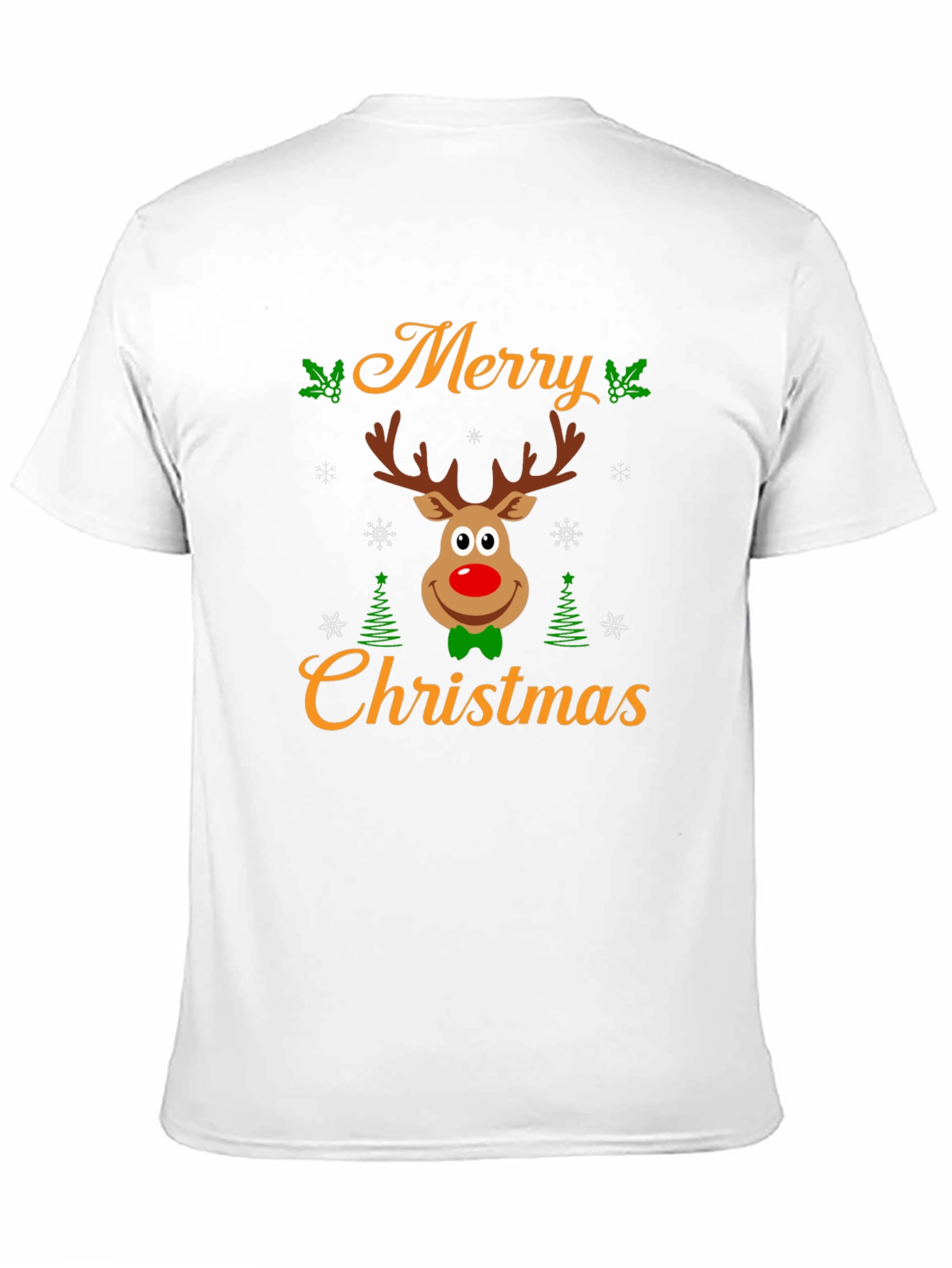 Merry Christmas Reindeer Graphic T-Shirt