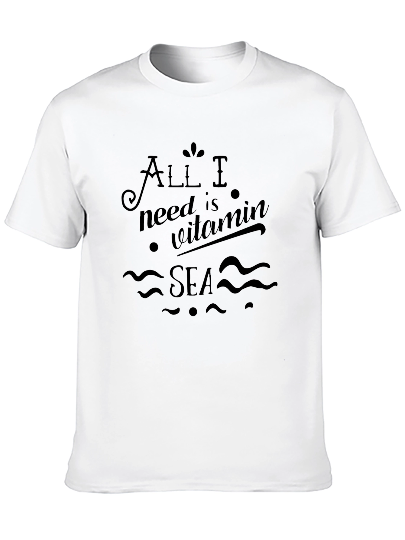 Vitamin Sea Black T-Shirt