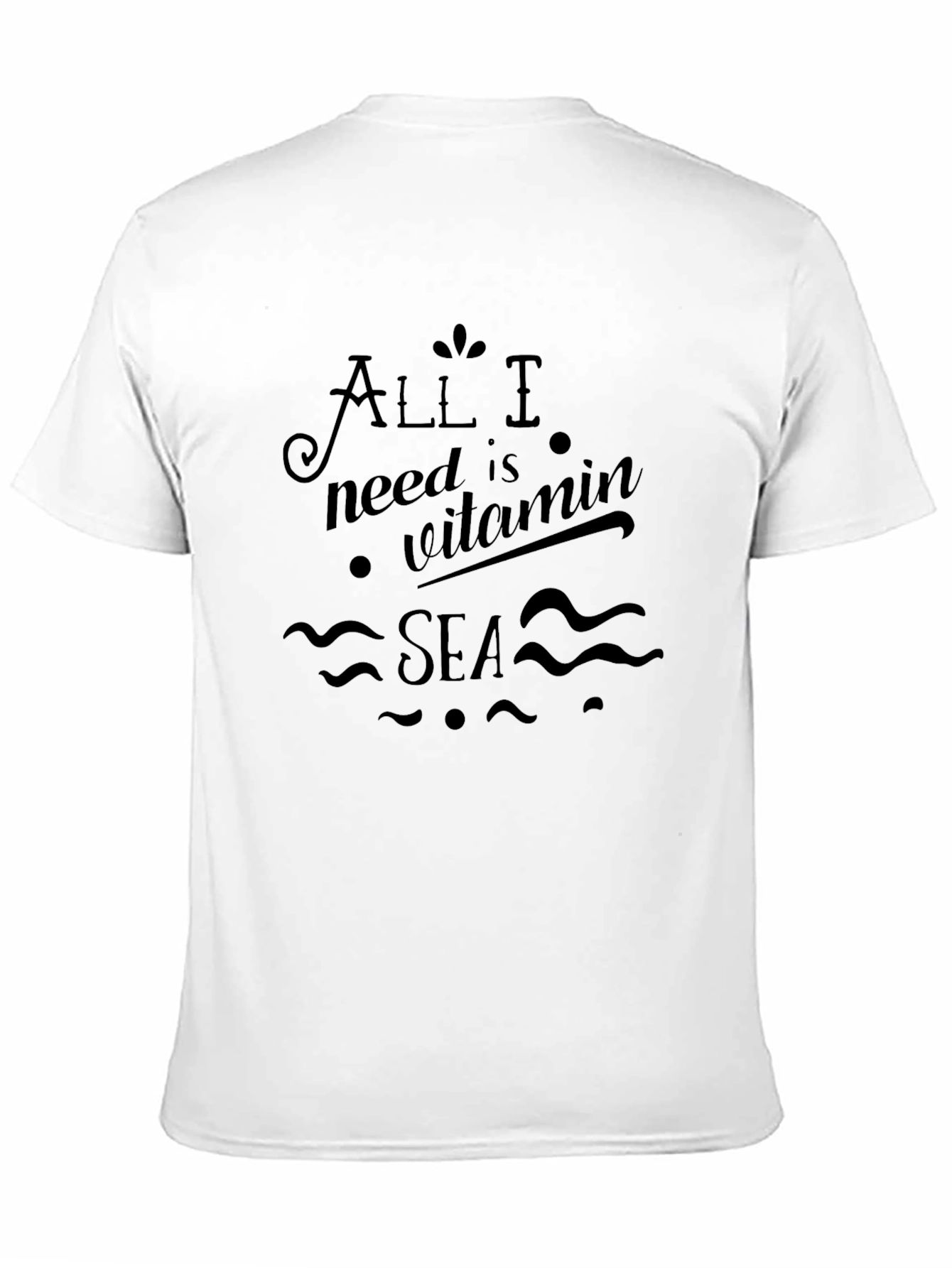 Vitamin Sea Black T-Shirt