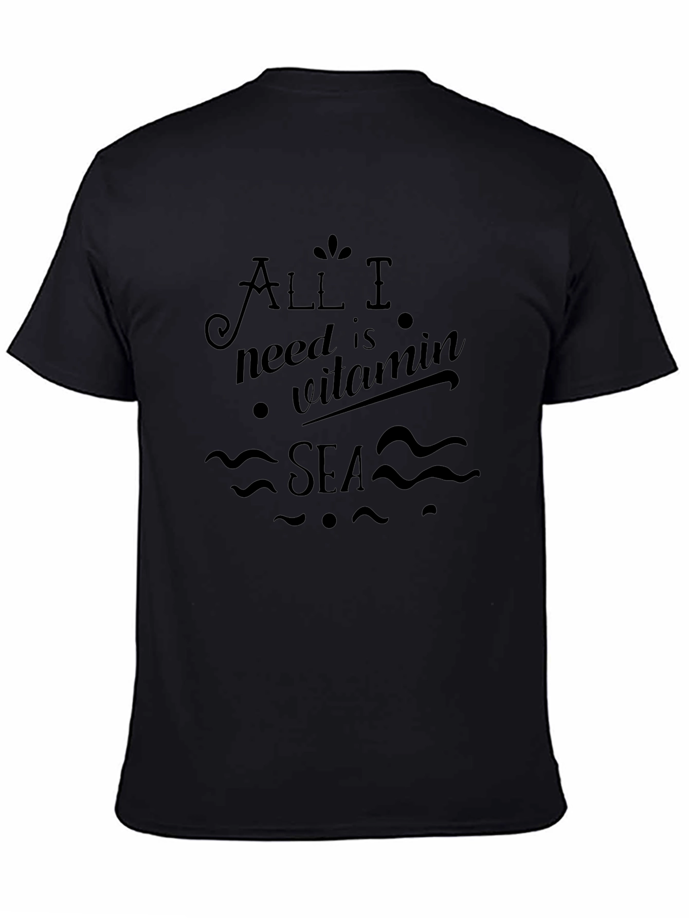 Vitamin Sea Black T-Shirt