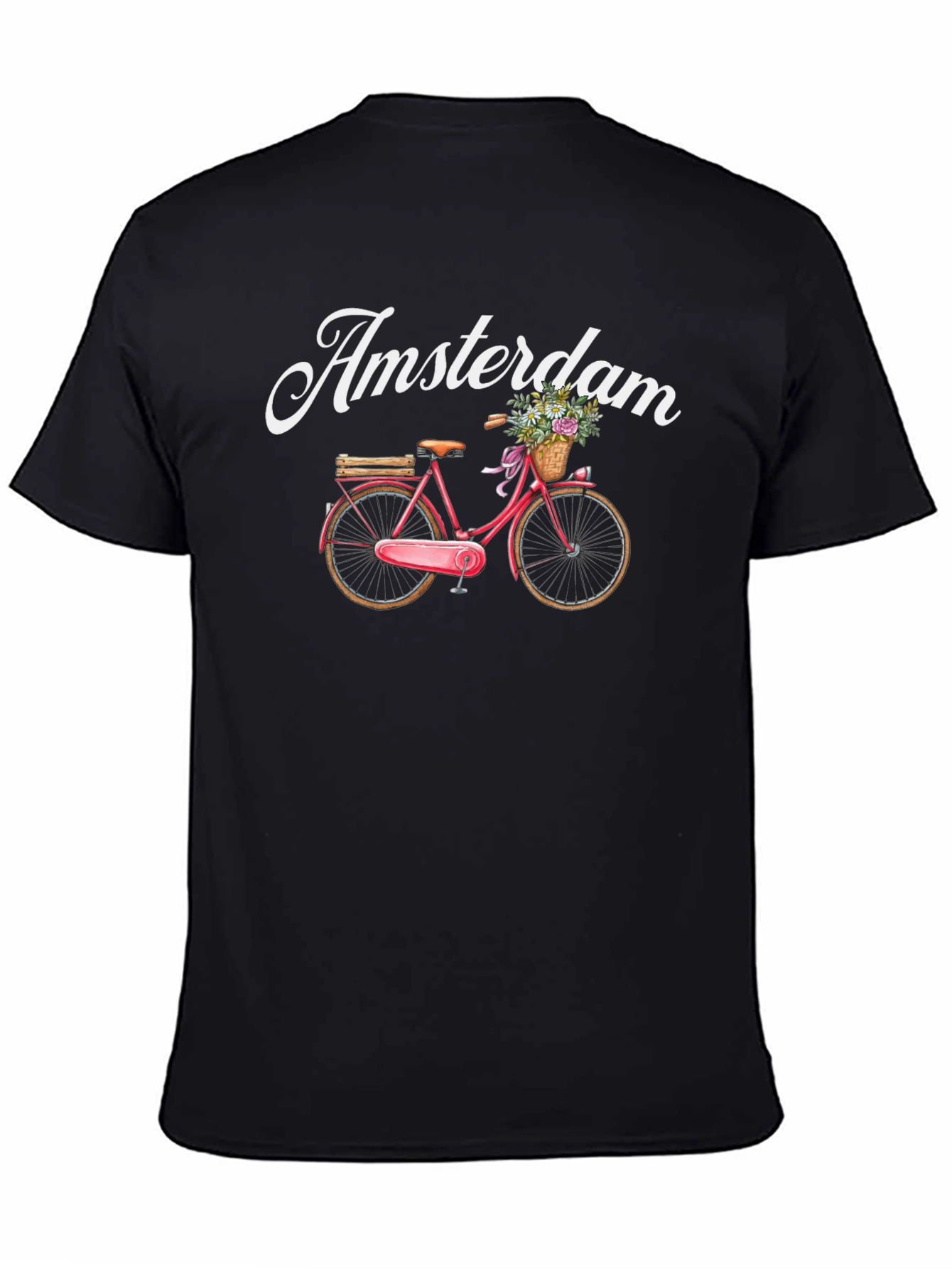 Amsterdam Bicycle Graphic Tee - Black