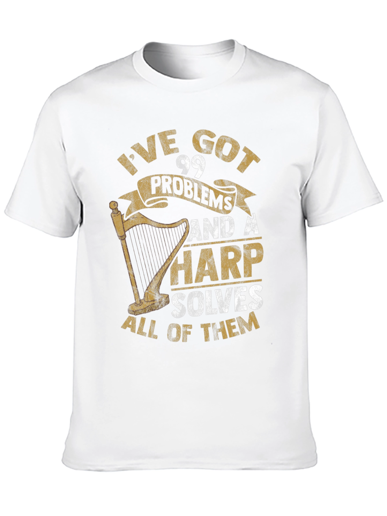 Harp Solves All Problems T-Shirt
