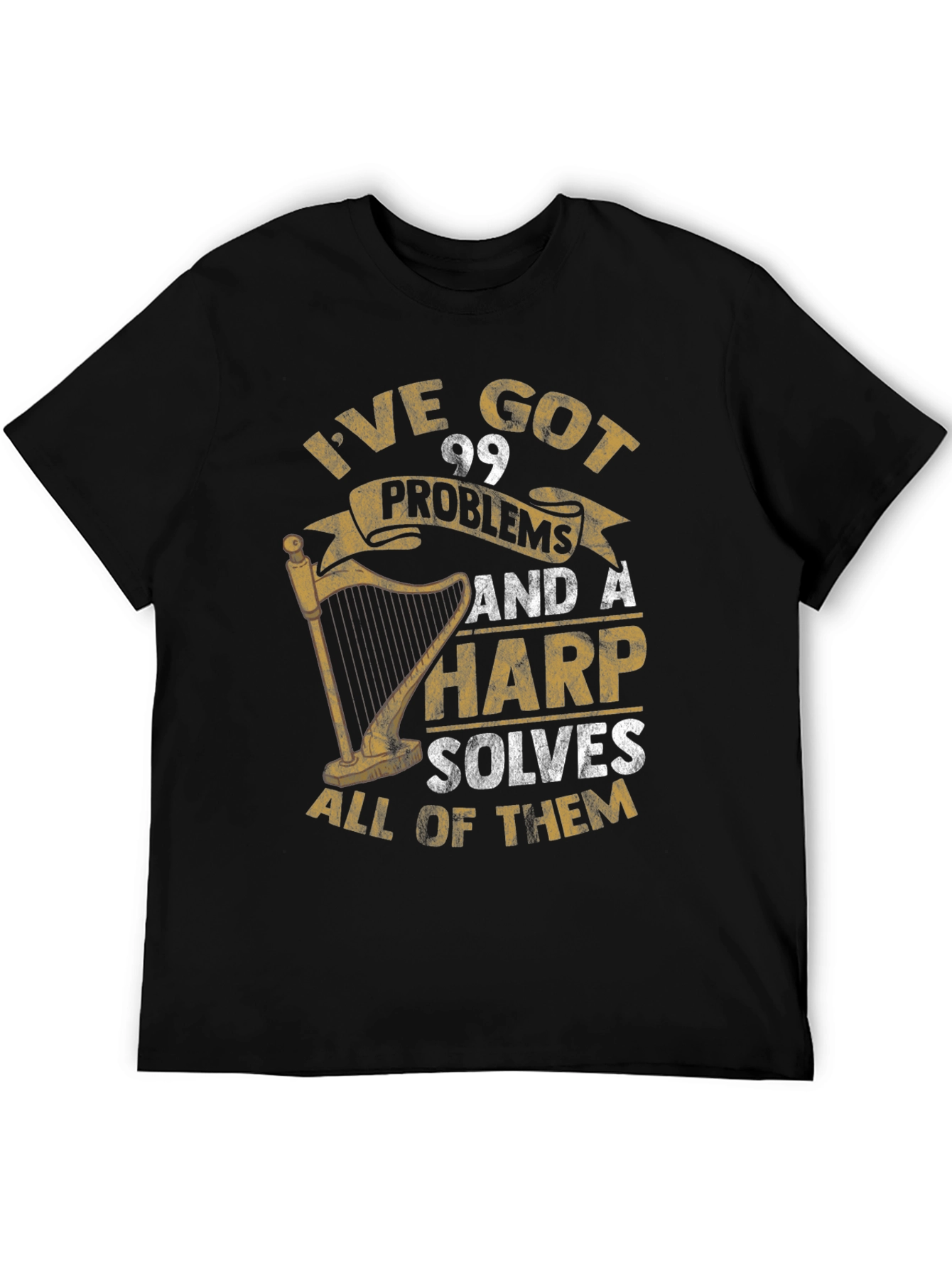 Harp Solves All Problems T-Shirt