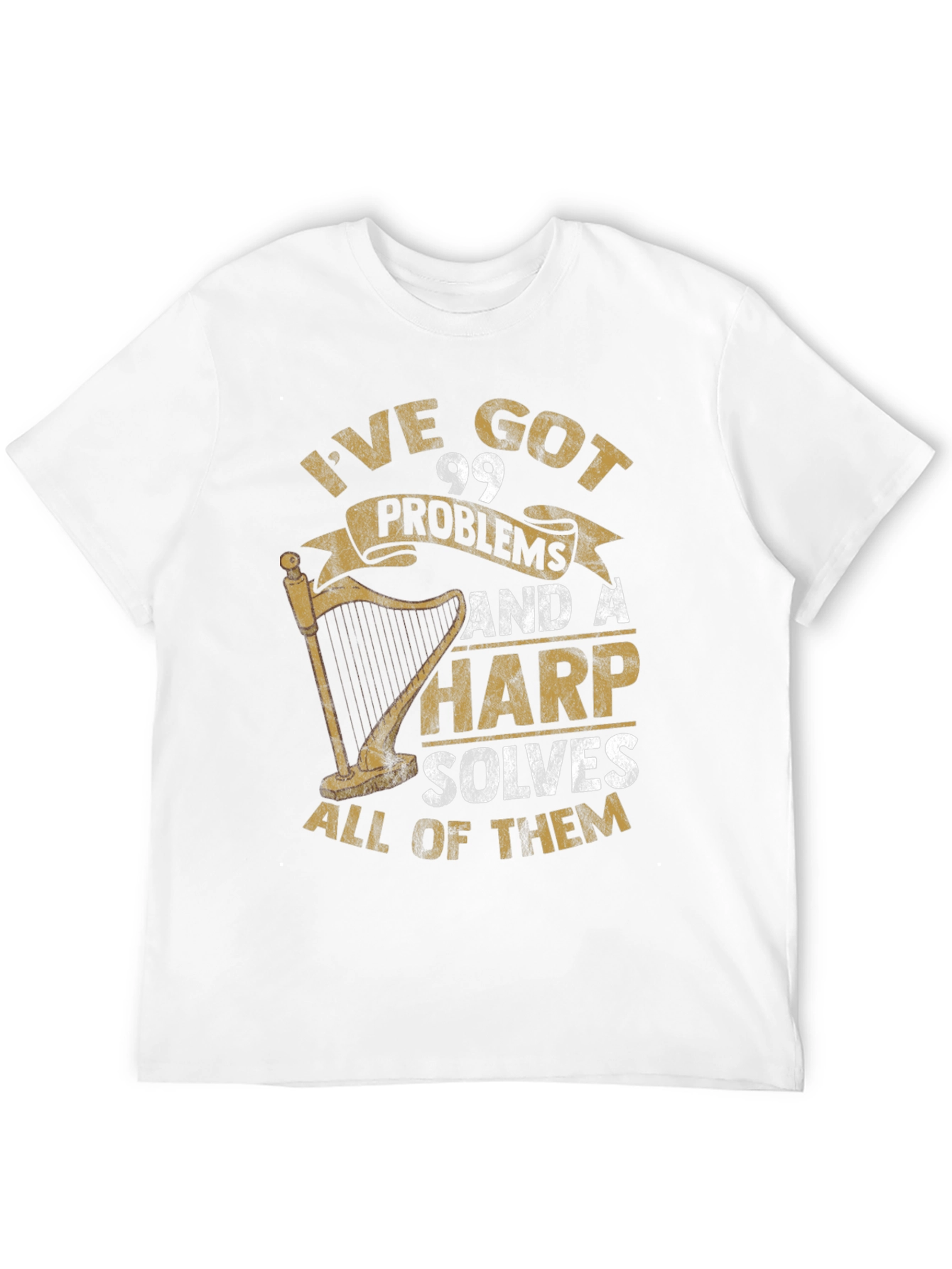 Harp Solves All Problems T-Shirt