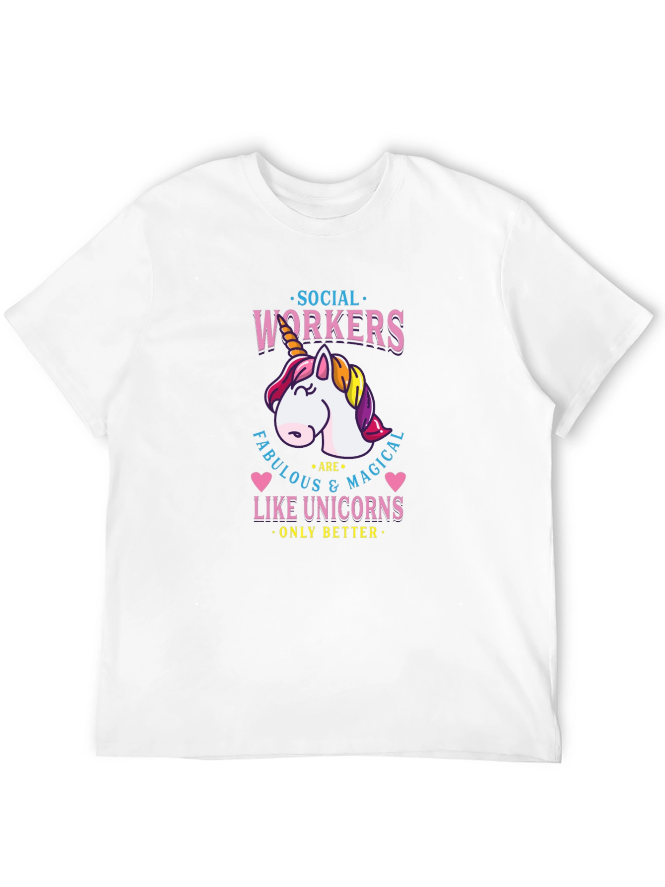Social Workers Unicorn Graphic T-Shirt
