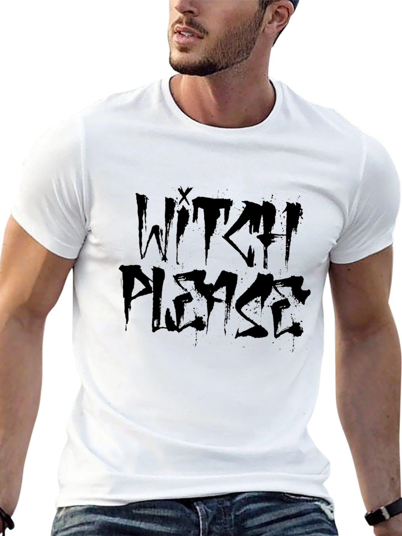 Witch Please Black Graphic T-Shirt
