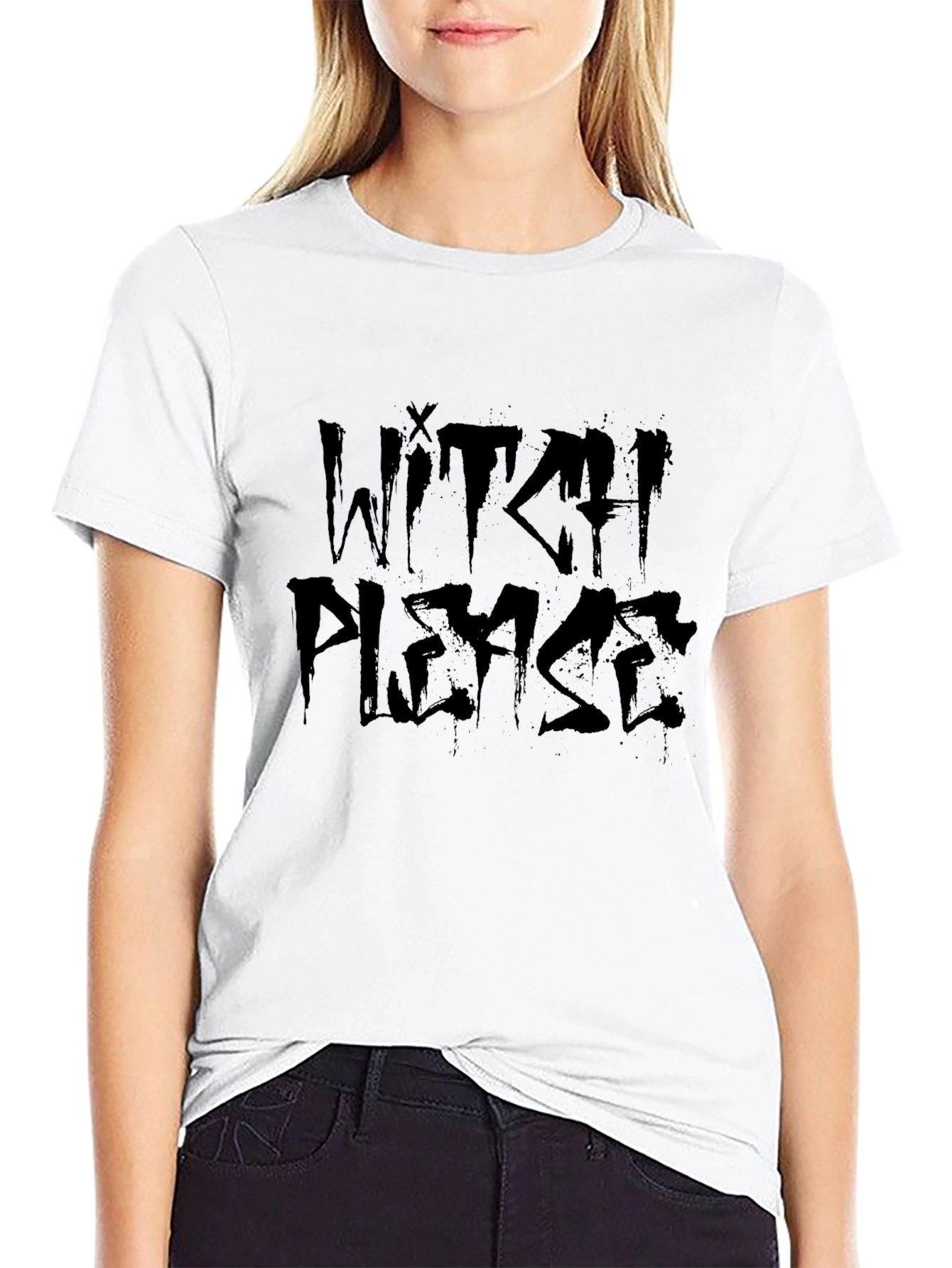 Witch Please Black Graphic T-Shirt